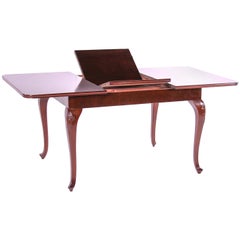 Czech Historism Design Brown Dining Room Folding Table