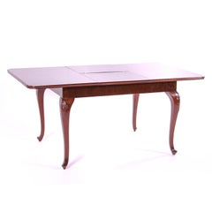 Czech Historism Design Brown Dining Room Folding Table