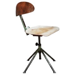 Czech Industrial Workshop Chair, 1950s