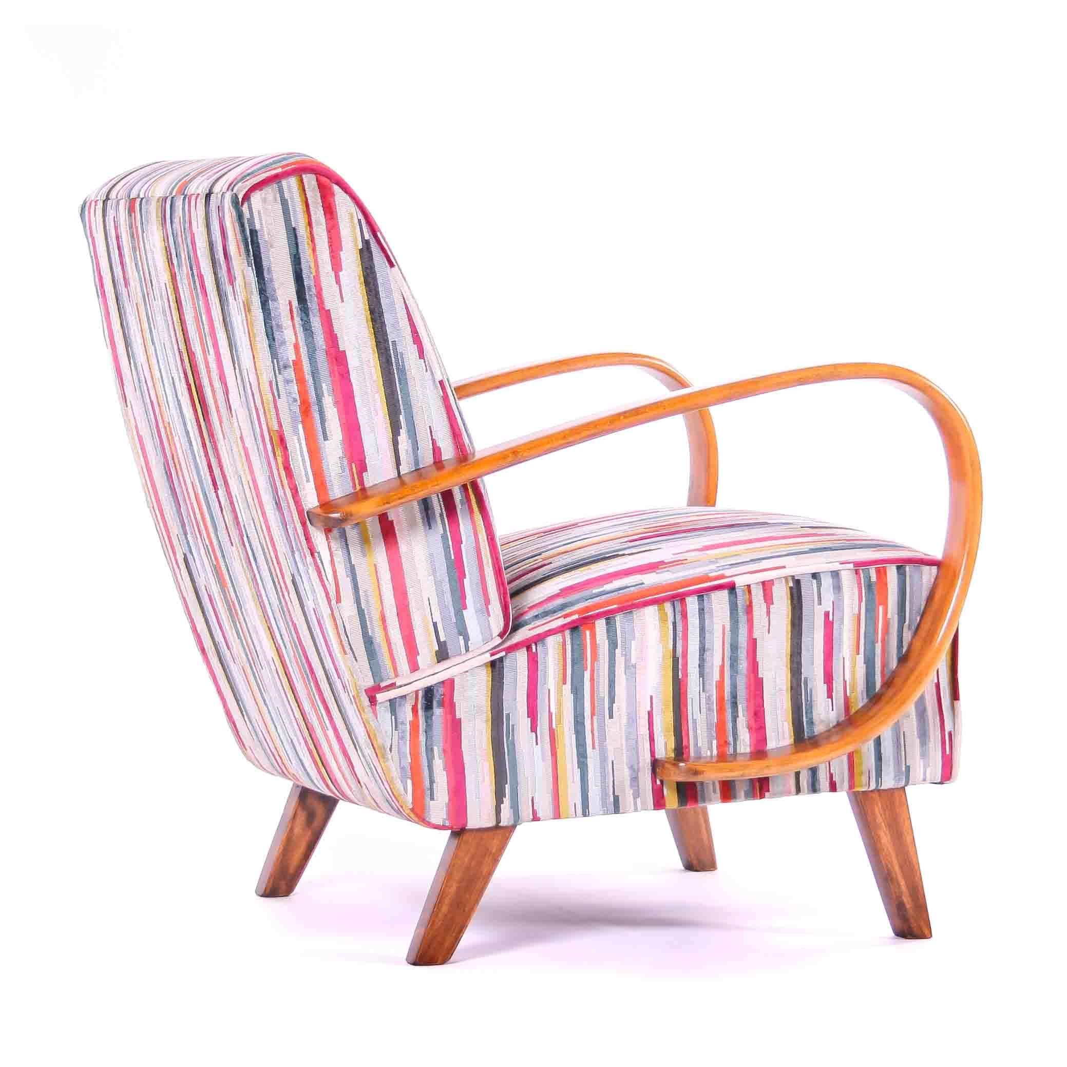 Mid-20th Century Czech Interwar Avantgard Design Armchair by Jindrich Halabala 'UP Zavody' For Sale