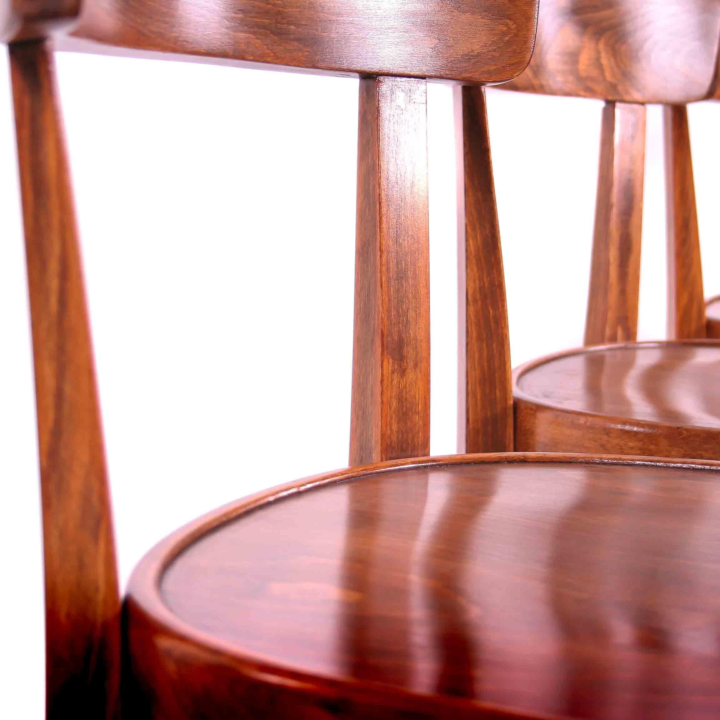 Czech Interwar Avantgard Design Dining Chairs by Jindrich Halabala 'Up Zavody' For Sale 11