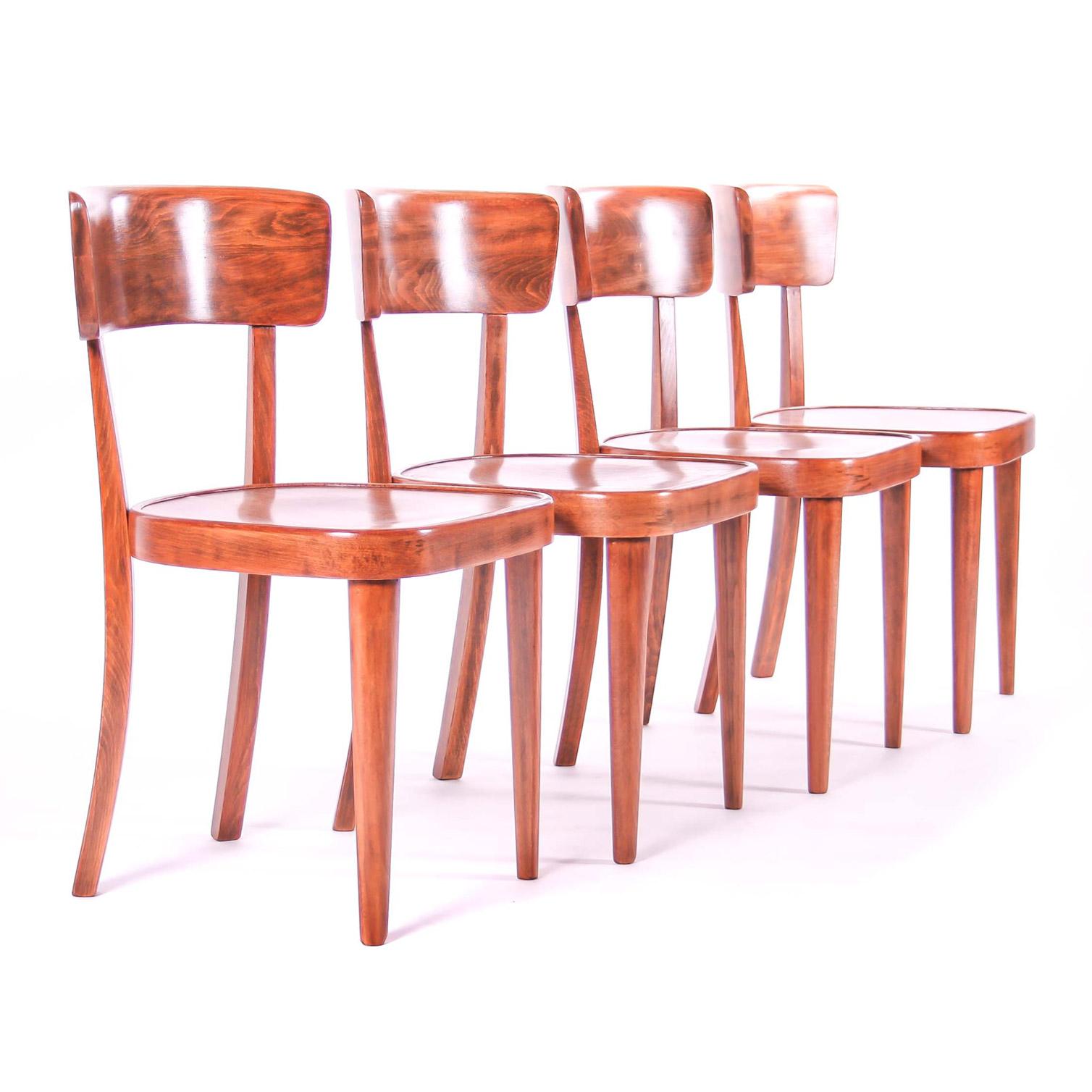 Other Czech Interwar Avantgard Design Dining Chairs by Jindrich Halabala 'Up Zavody' For Sale
