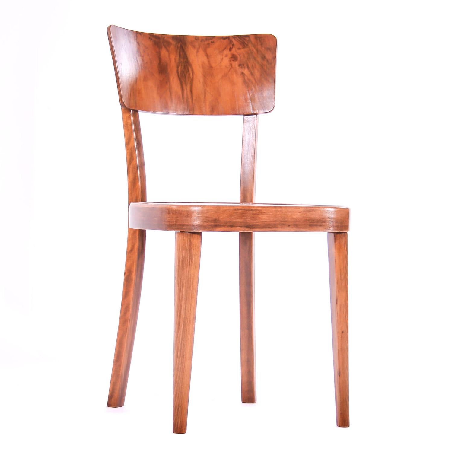 Mid-20th Century Czech Interwar Avantgard Design Dining Chairs by Jindrich Halabala 'UP Zavody' For Sale