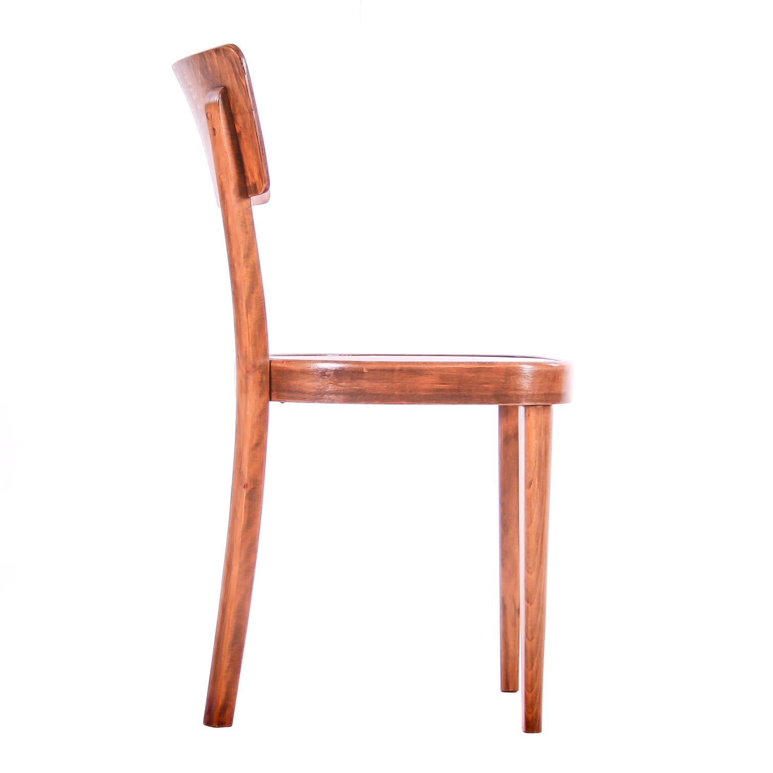 Wood Czech Interwar Avantgard Design Dining Chairs by Jindrich Halabala 'UP Zavody' For Sale