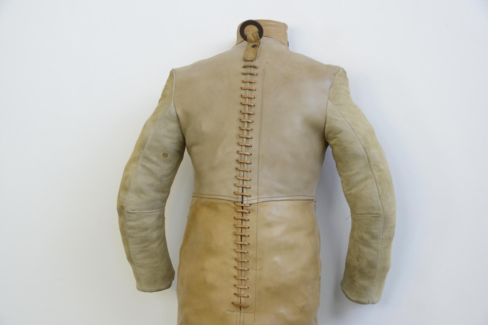 Czech Leather Wrestling Dummy, circa 1950s For Sale 2