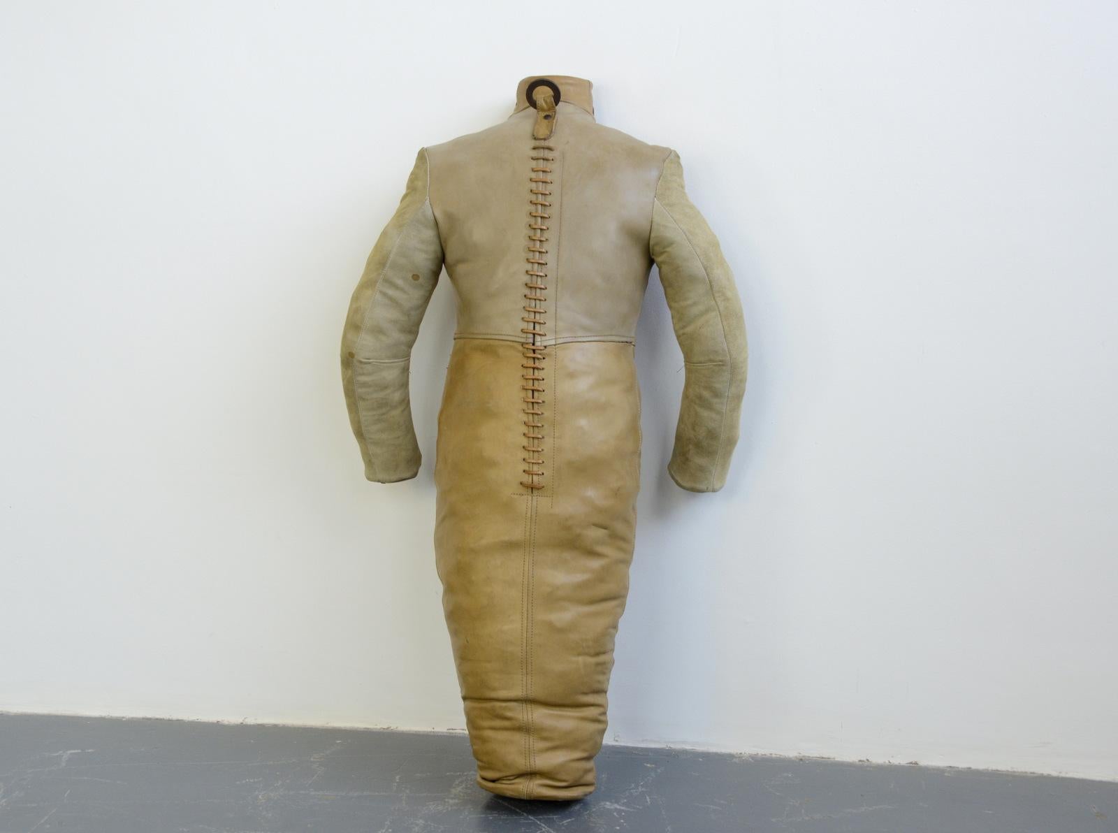 Czech Leather Wrestling Dummy, circa 1950s For Sale 3