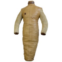 Used Czech Leather Wrestling Dummy, circa 1950s