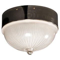 Luminaire tchque Mid Century  suspension en verre Starburst et accessoires chroms