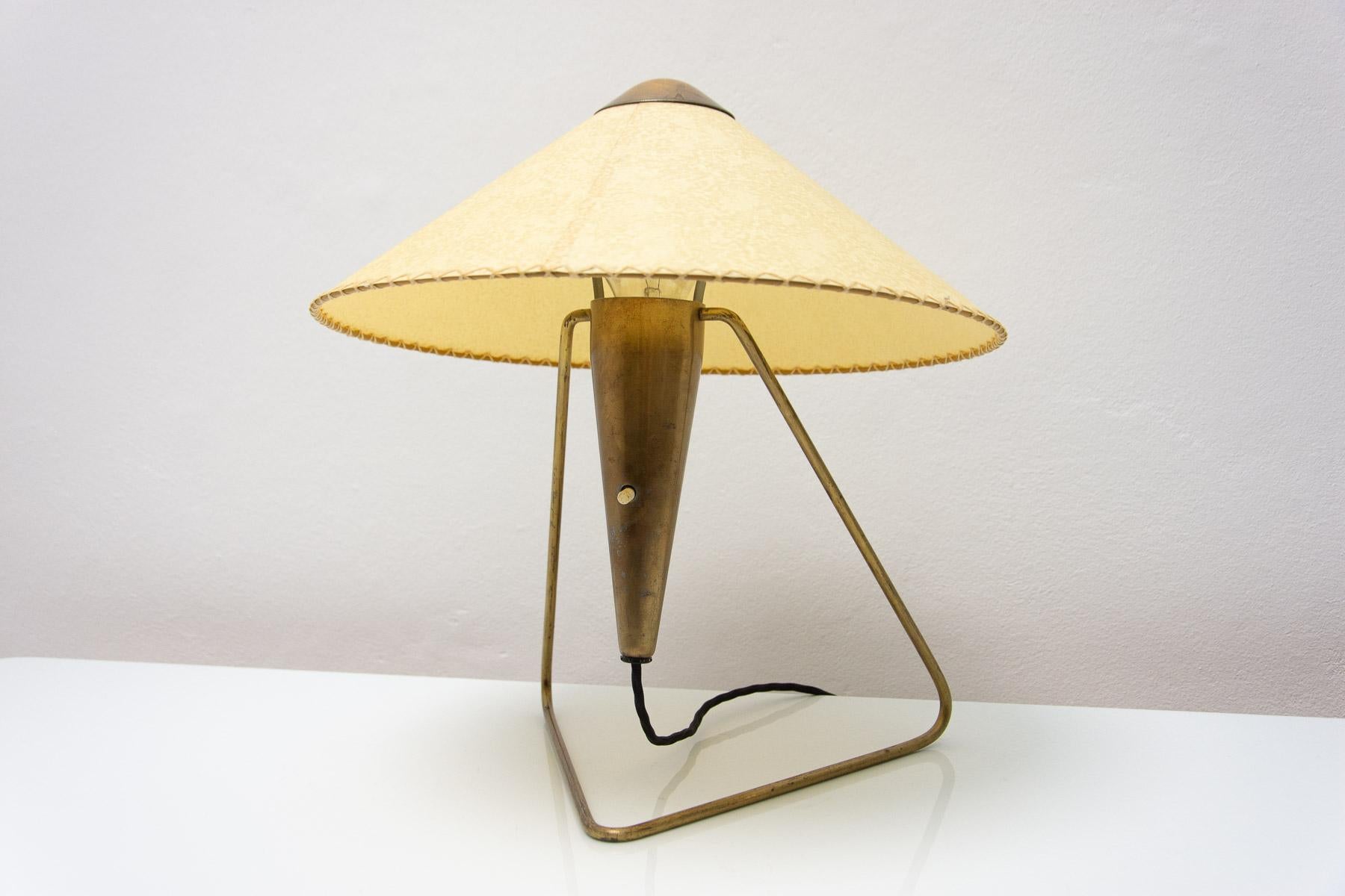  Czech mid century modern tripod desk lamp by Helena Frantova for Okolo, Czech. 9