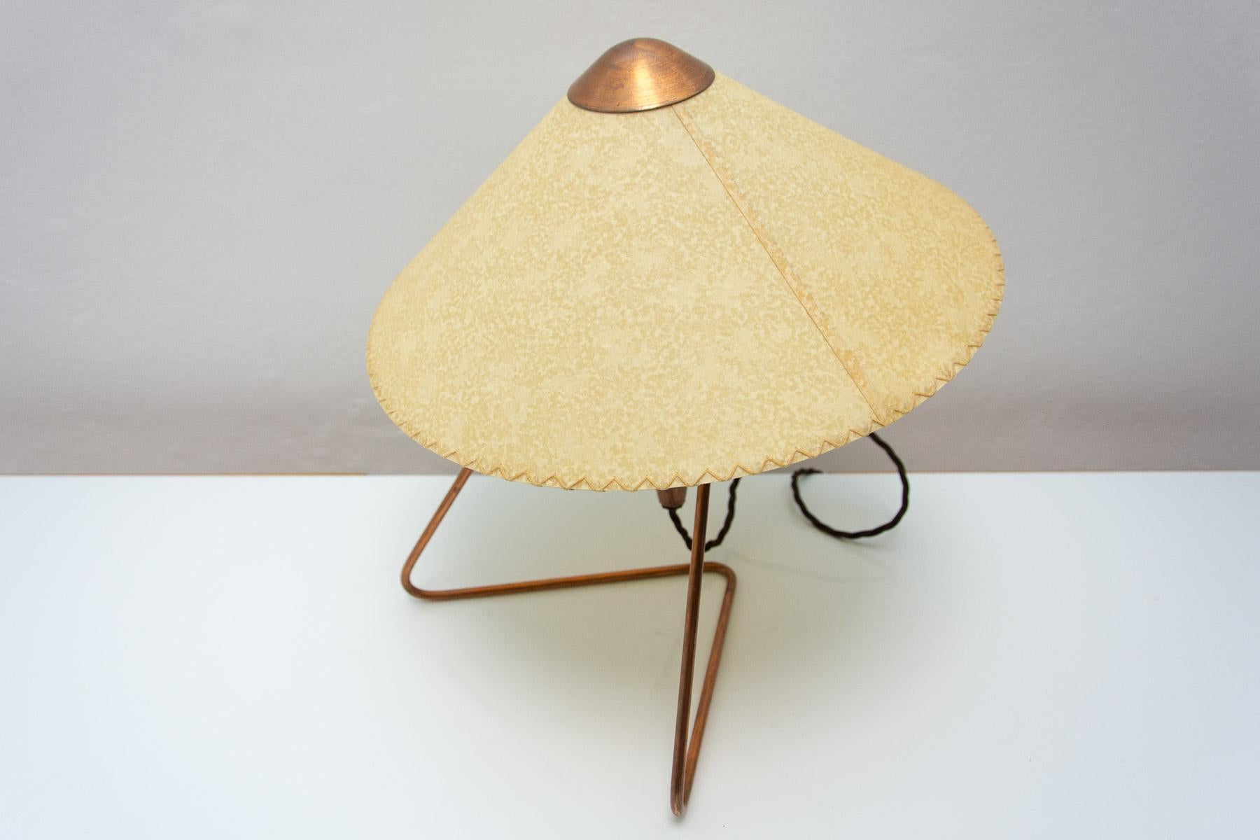  Czech mid century modern tripod desk lamp by Helena Frantova for Okolo, Czech. 3