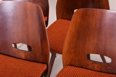 Czech Midcentury Chairs, Five Pieces, Tatra Nábytok, Architect František Jirák