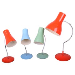 Czech Midcentury Table Lamps, Original Condition, 1960s, Designed by Josef Hůrka