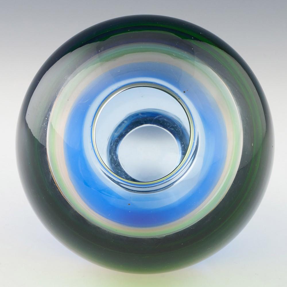 Mid-Century Modern Czech Mstisov or Moser Duha Range Ovoid Vase Designed 1964 For Sale