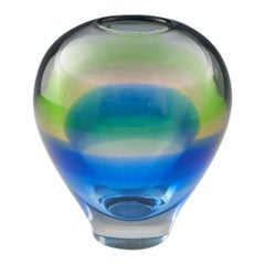 Czech Mstisov or Moser Duha Range Ovoid Vase Designed 1964