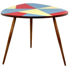 Vintage Czech Multicolored Formica Coffee Table from Drevopodnik Brno, 1960s