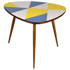 Retro Czech Multicolored Formica Coffee Table from Drevopodnik Brno, 1960s