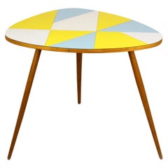 Vintage Czech Multicolored Formica Coffee Table from Drevopodnik Brno, 1964