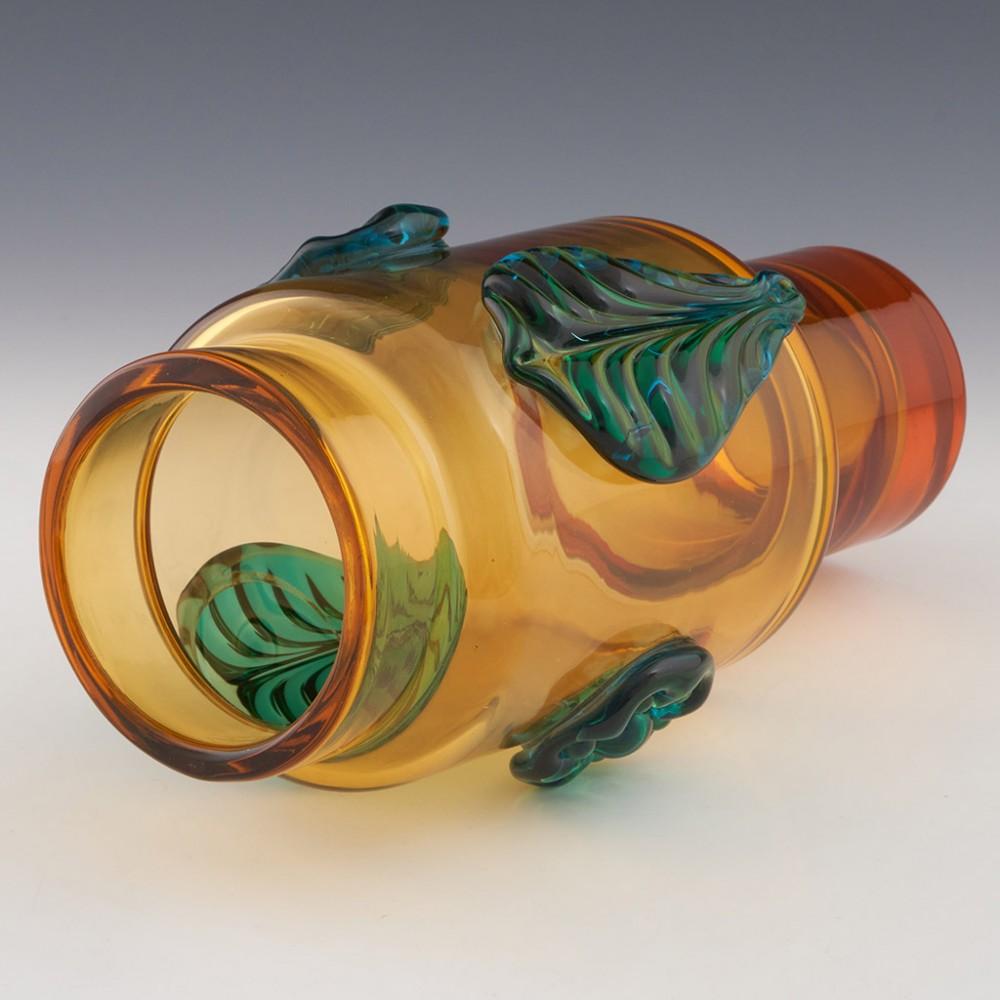 Glass Czech Prachen Flower Vase Designed by Josef Hospodka, 1969 For Sale