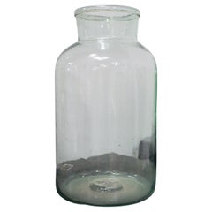 Antique Czech Republic Hand-Blown Industrial Jar