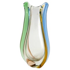 Czech Rhapsody Vase by František Zemek for Mstisov Glass Factory, 1960s