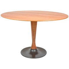 Czech Round Dining Table from Drevotvar, 1980s