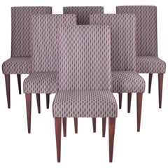 Czech Set of Chairs, Six Pieces Designed by Czech Architect Jindrich Halabala