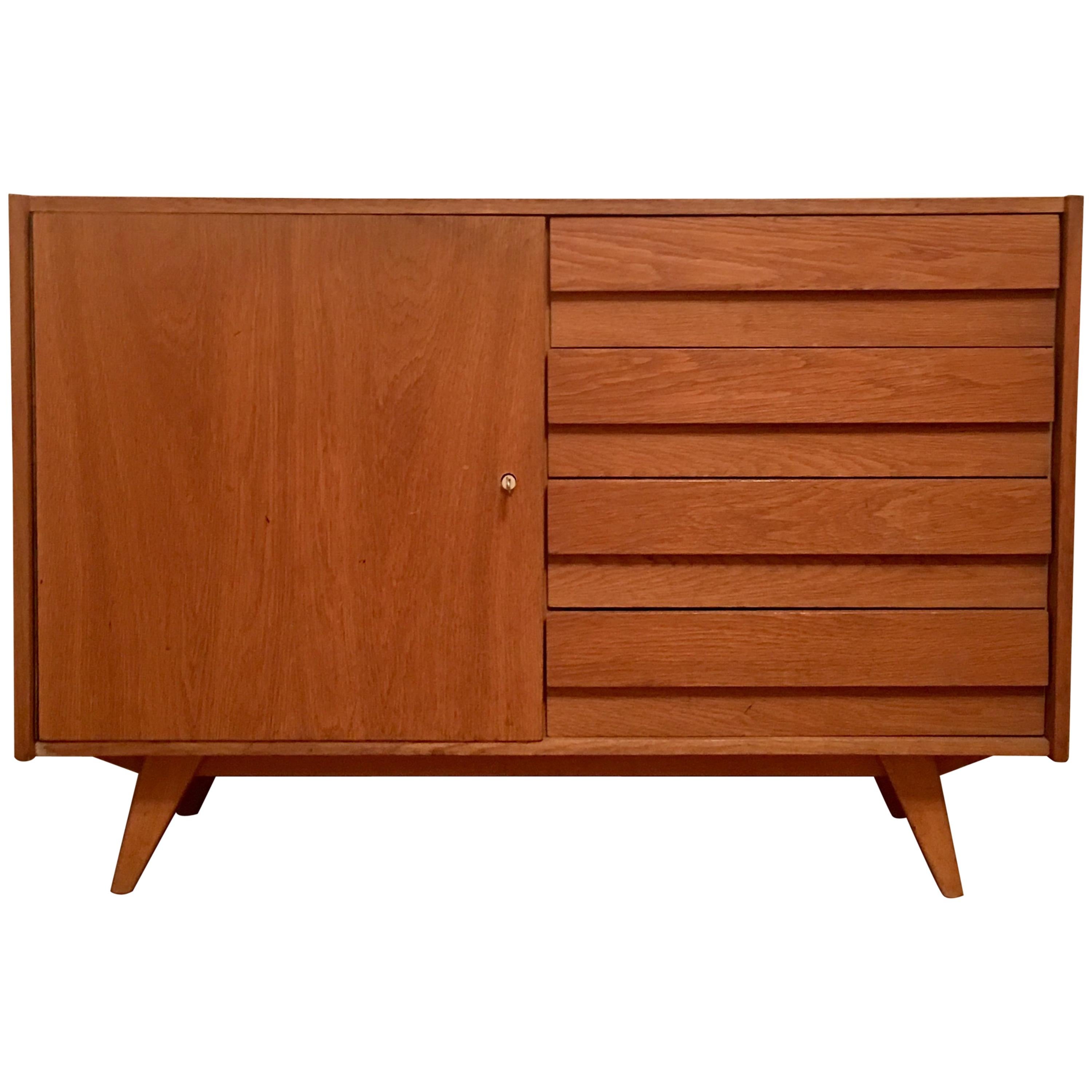 Czech Sideboard U-460 by Jiri Jiroutek for Interier Praha, 1960s For Sale