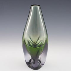 Czech Skrdlovoice Glass Vase Pattern 6346 by Jan Juda 1963