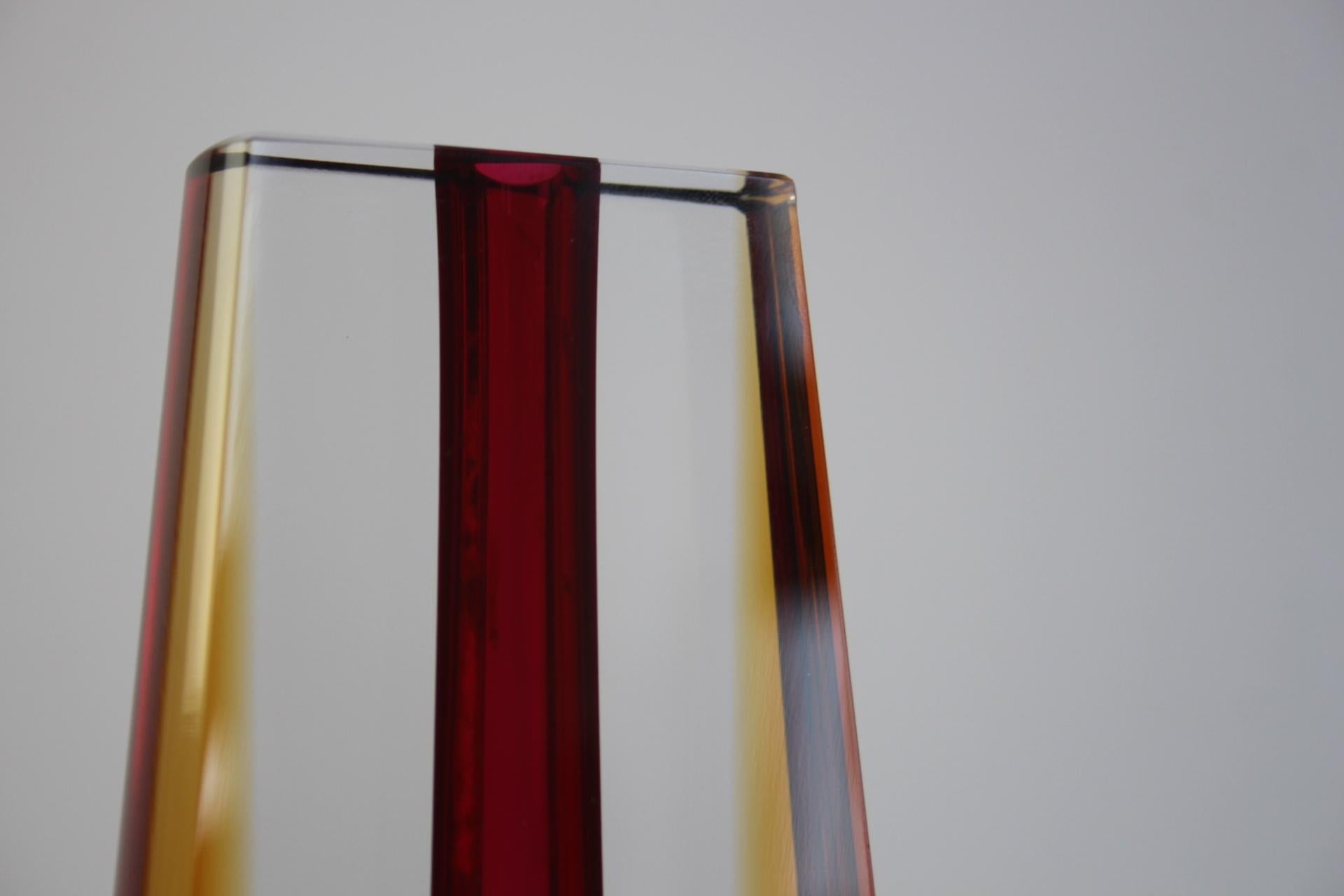 Jarrón Checo de Vidrio Artístico Sommerso, Atribuido a Pavel Hlava, Década de 1960 en venta 5