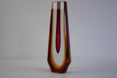 Czech Sommerso Art Glass Vase, Attributed to Pavel Hlava, 1960s