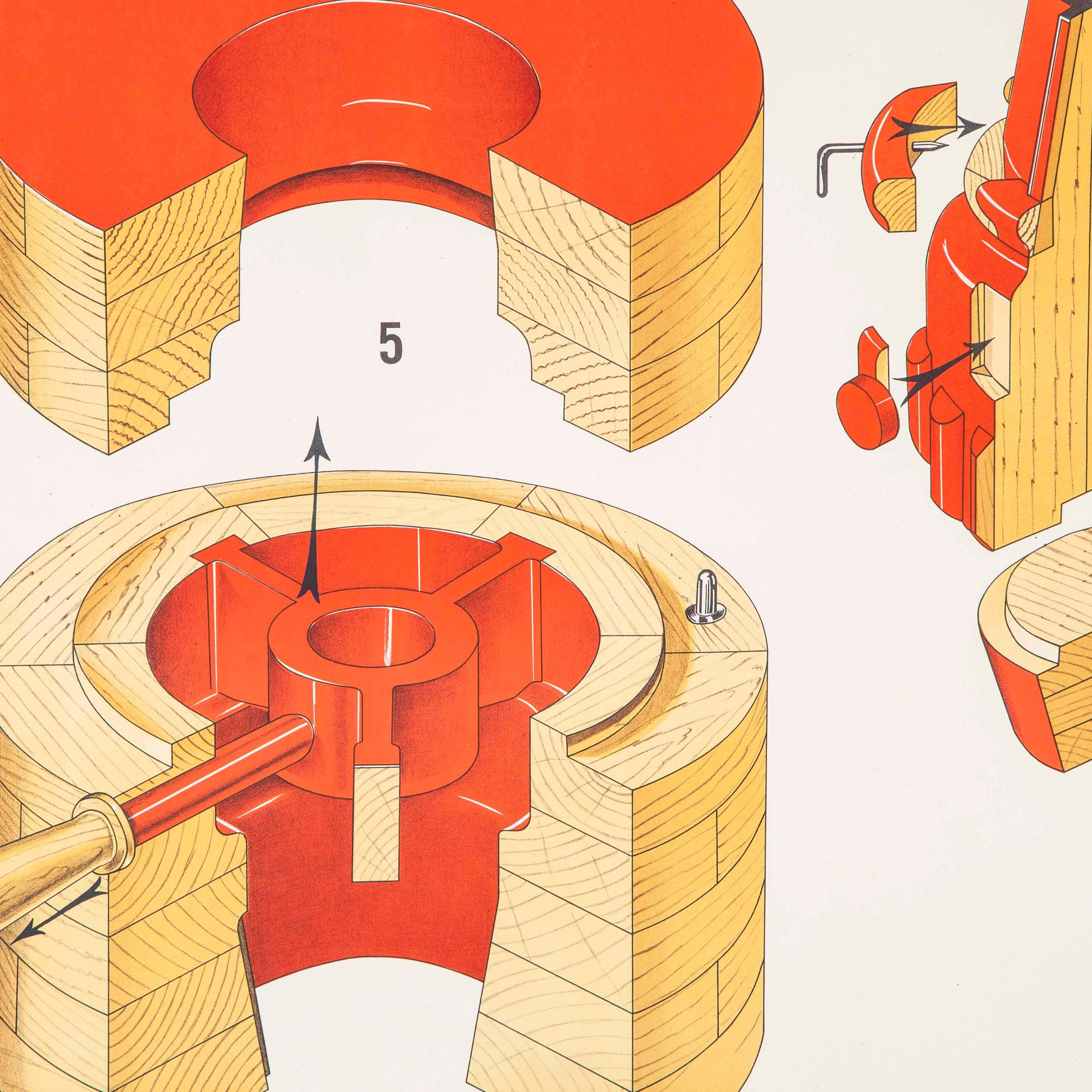 Czech Technical Industrial Drawing, Foundry Mould Engineering Poster, 13 For Sale 2