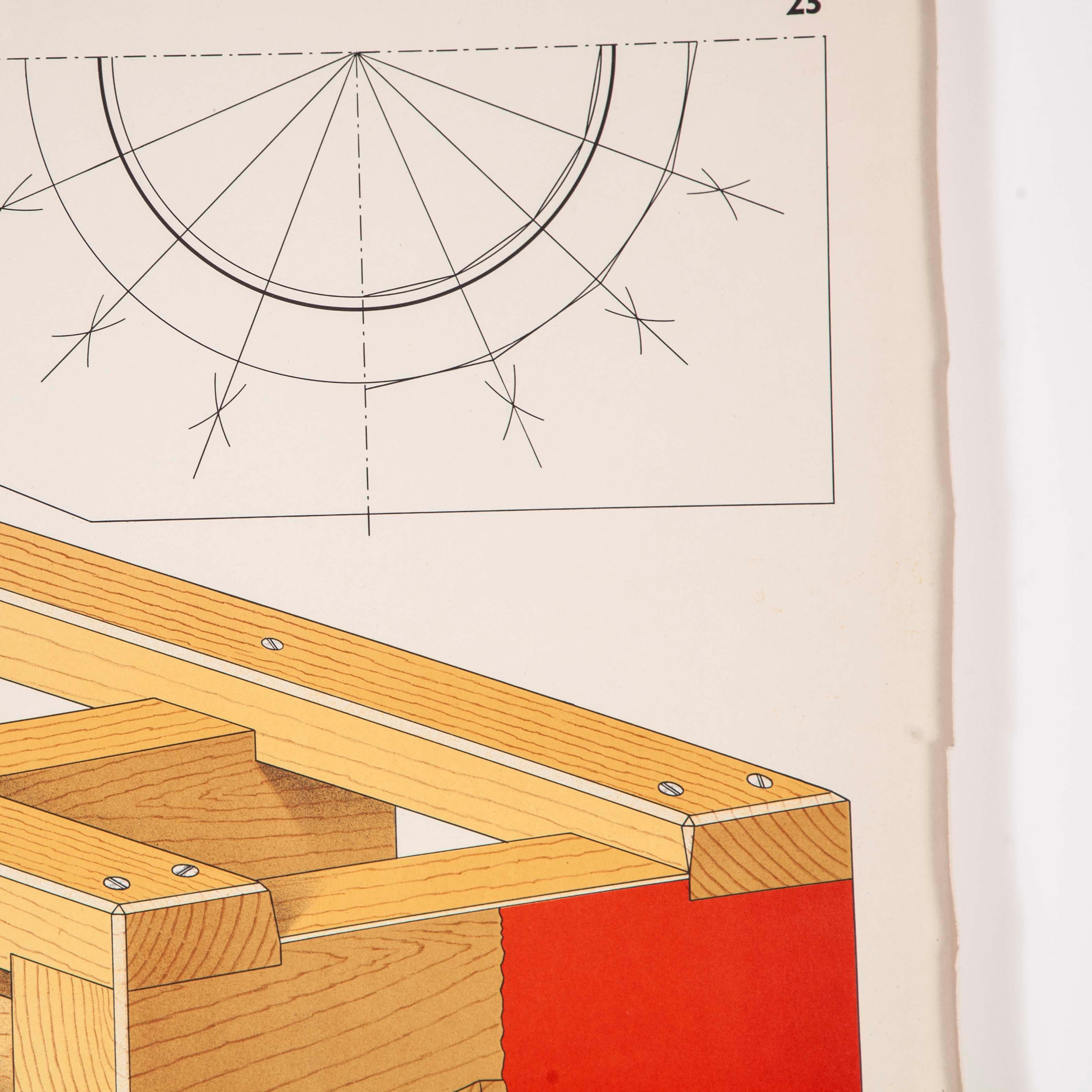 Dessin industriel technique tchèque:: poster sur l'ingénierie des moules de fonderie:: 23 en vente 2