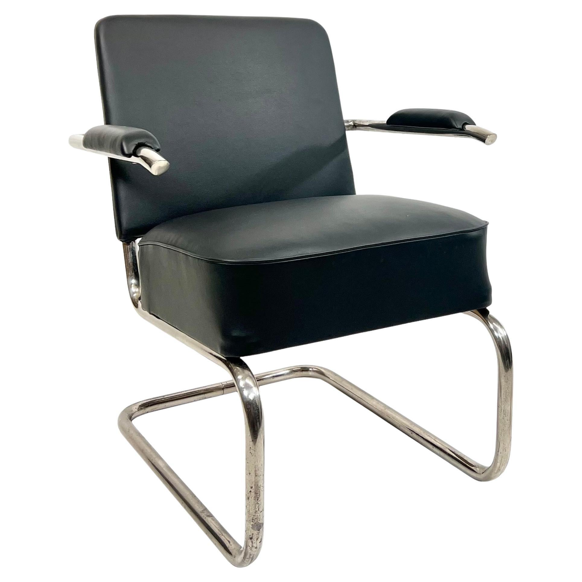Czech Tubular Steel Cantilever Chair from 1930s