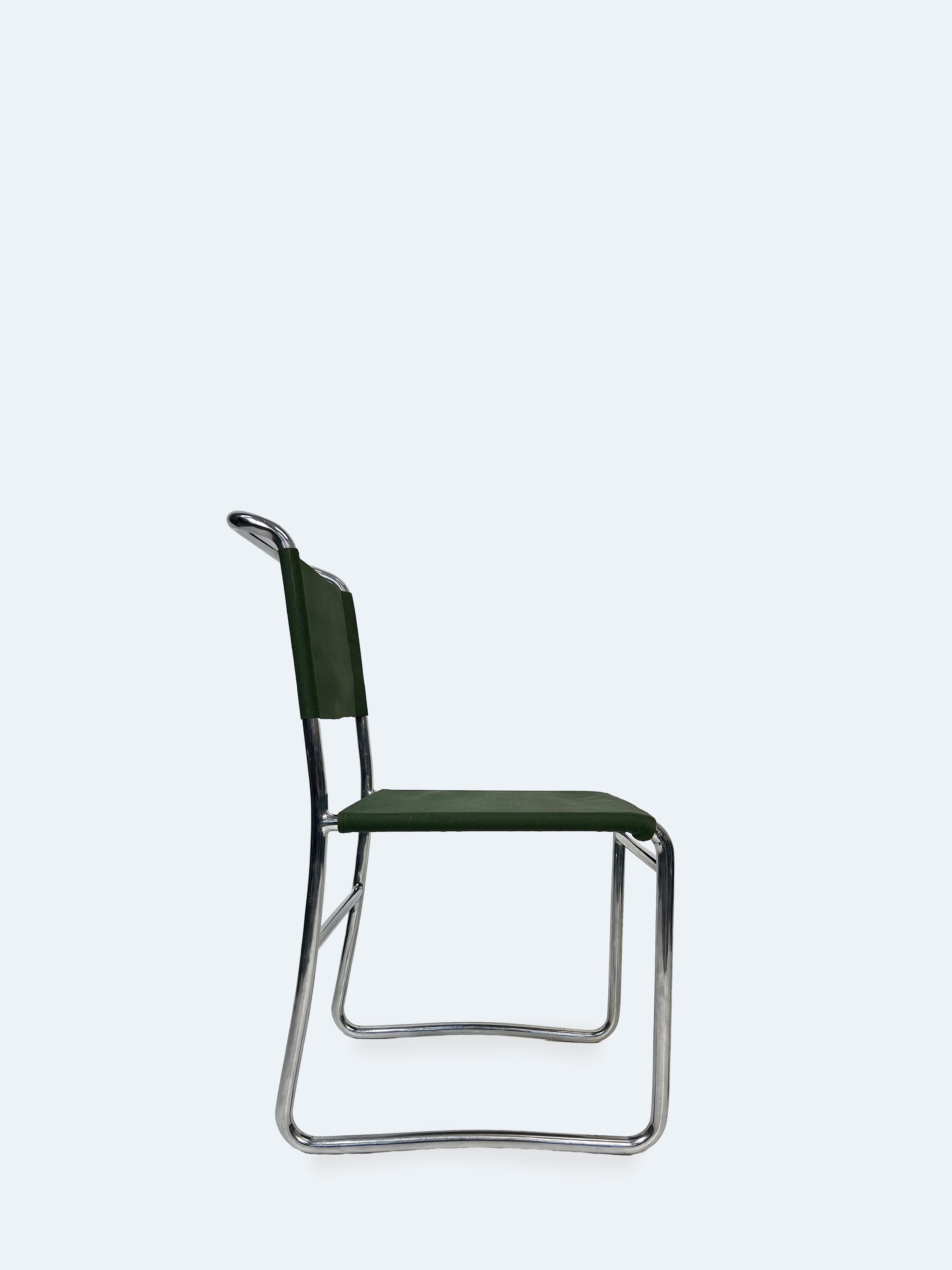 Bauhaus Czech Tubular Steel Chair by Hynek Gottwald, 1930s For Sale