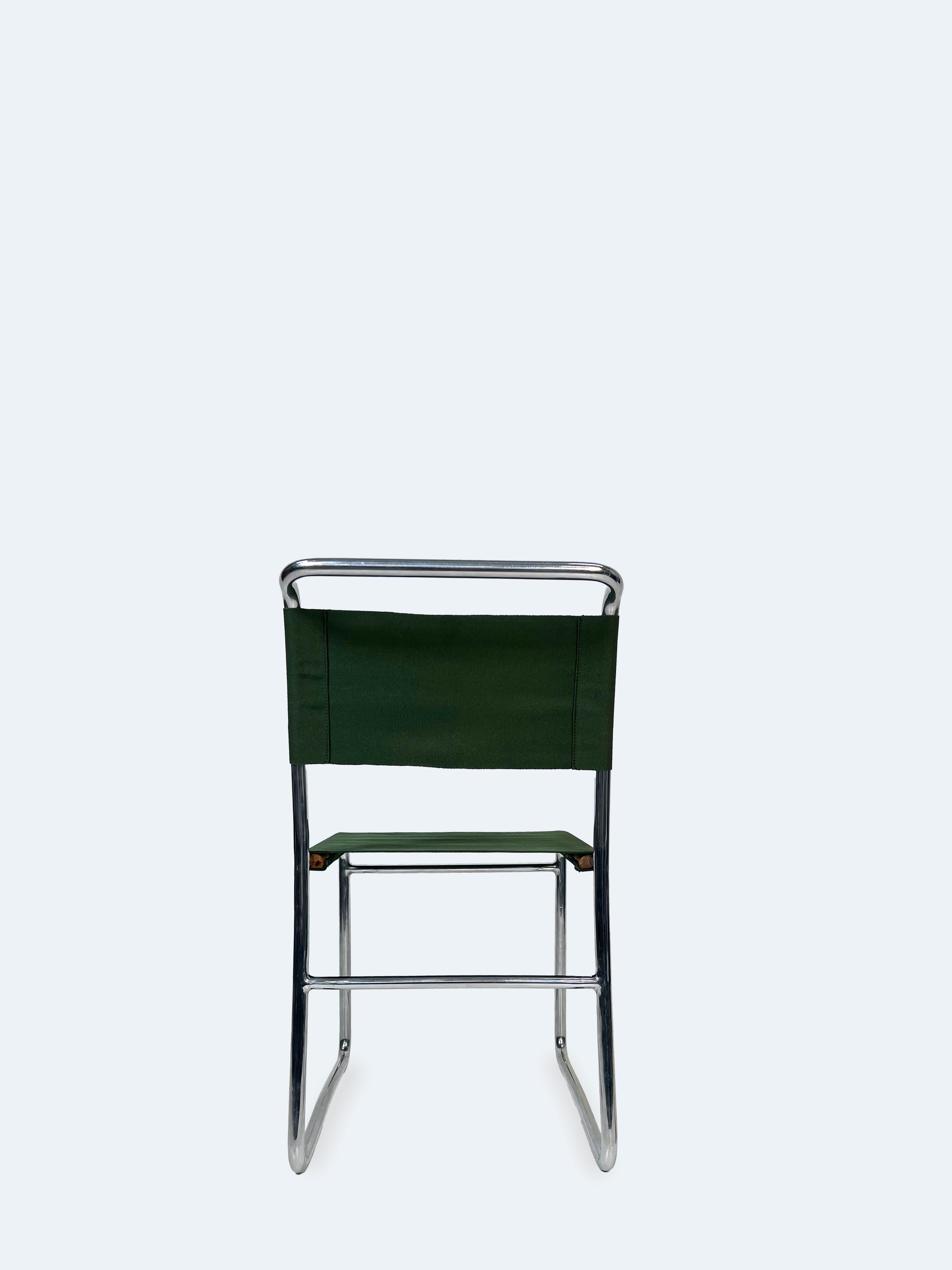 Metalwork Czech Tubular Steel Chair by Hynek Gottwald, 1930s For Sale