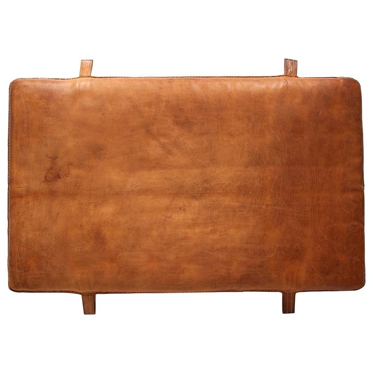 Czech Vintage Leather Gym Mat, 1930s For Sale at 1stDibs