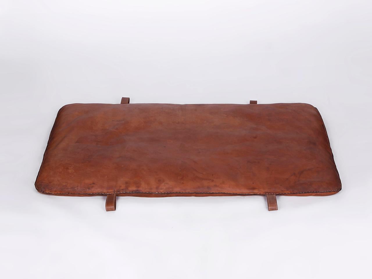 Czech Vintage Leather Gym Mat A, 1930s For Sale 2