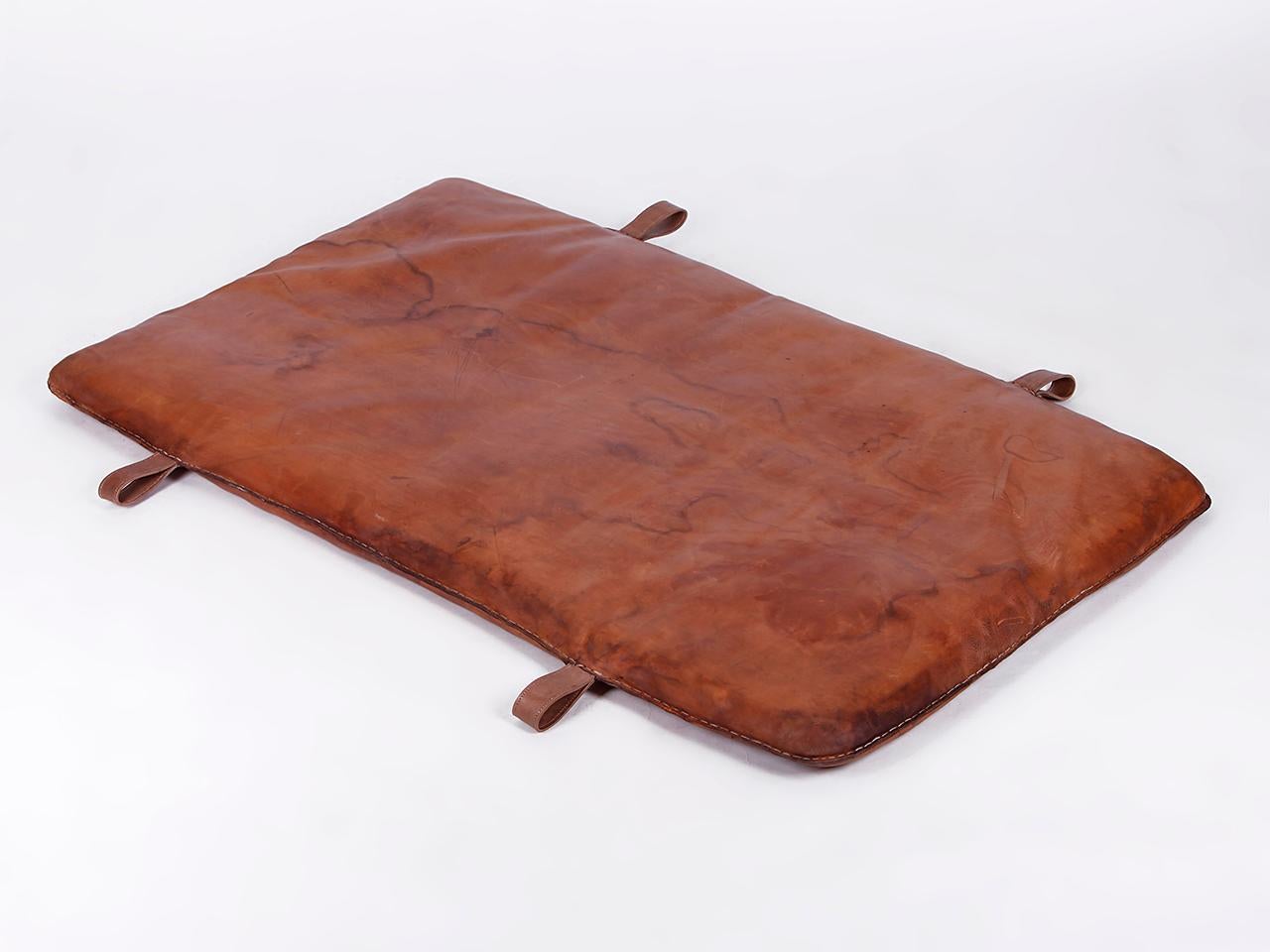 Czech Vintage Leather Gym Mat D, 1930s For Sale 1