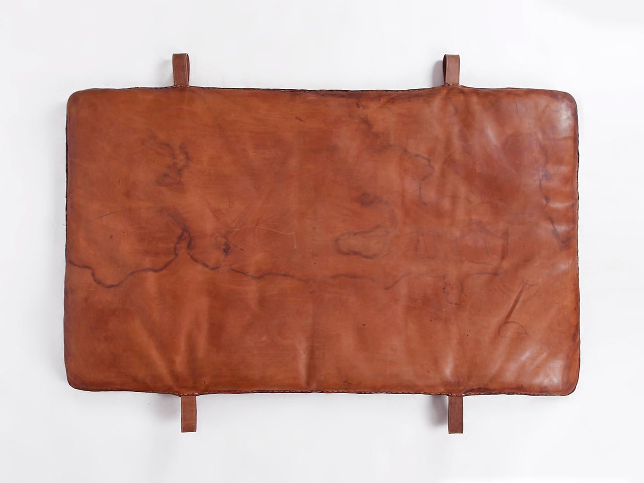 Czech Vintage Leather Gym Mat D, 1930s For Sale 3