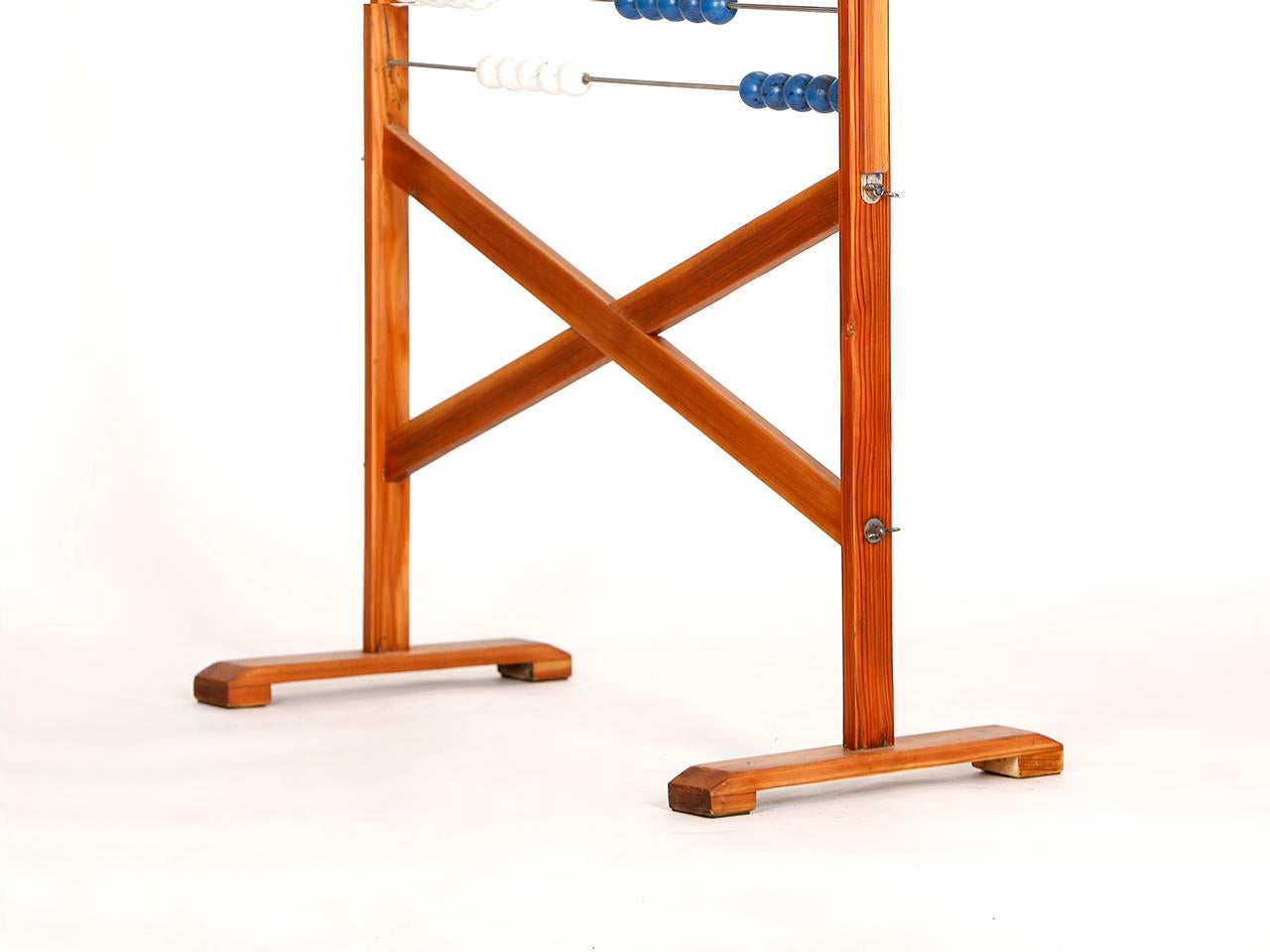 Czech Vintage School Abacus, 1950s, Restored For Sale 1