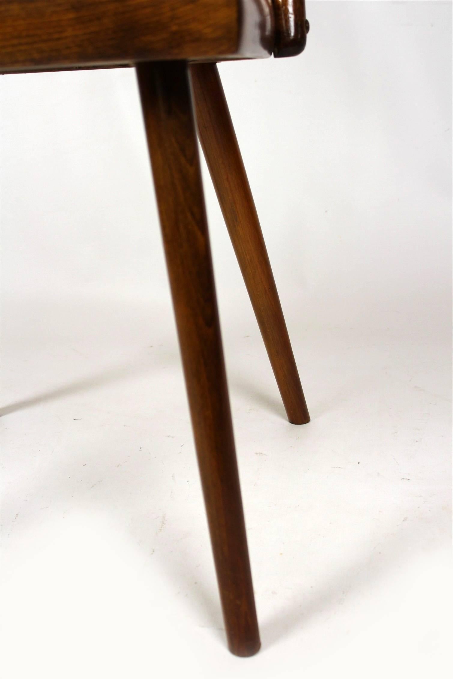 Czech Wooden Chairs by Antonin Suman for TON, 1960s, Set of Four 5