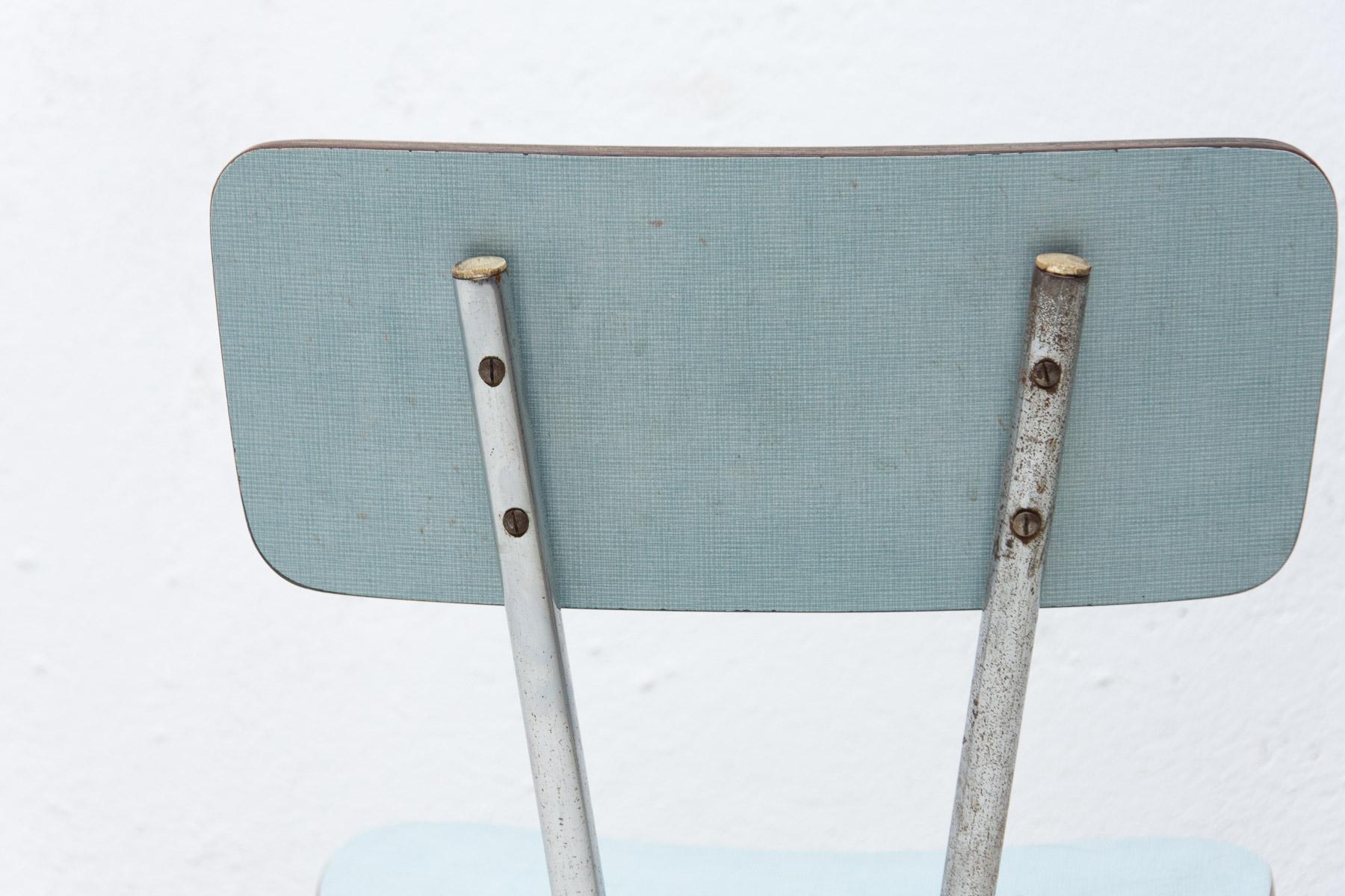 20th Century Czechoslovak Colored Formica Cafe Chair, 1960's For Sale