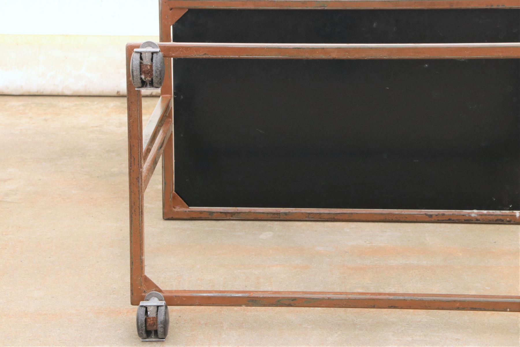 Czechoslovak Industrial Serving Trolley on Wheels from the 1970s For Sale 1