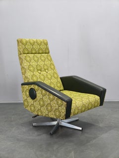 Czechoslovak Mid-Century Reclining Armchair, 1970s