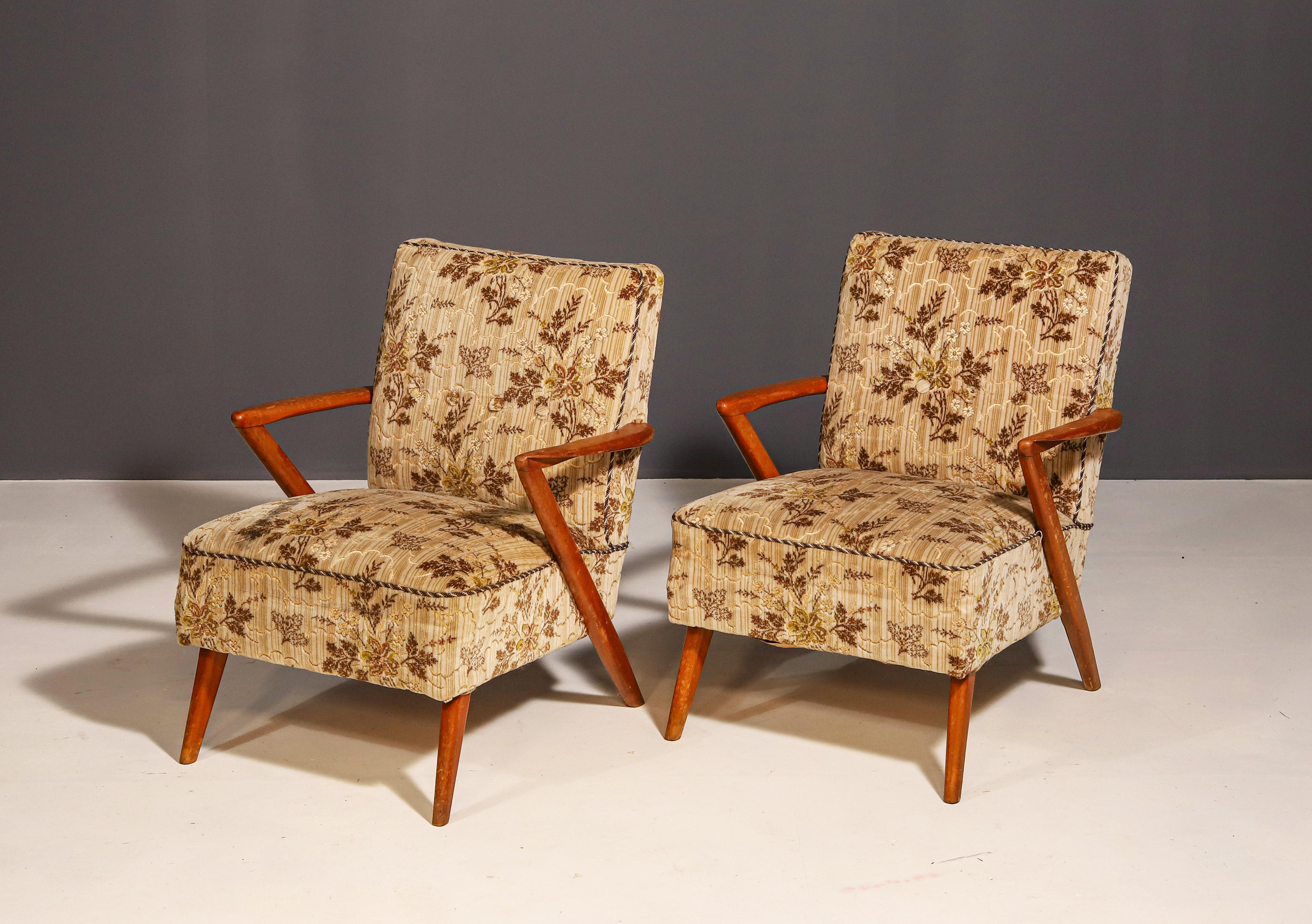 Mid-Century Modern Fauteuils tchécoslovaques du milieu du siècle, années 1960, ensemble de 2 en vente