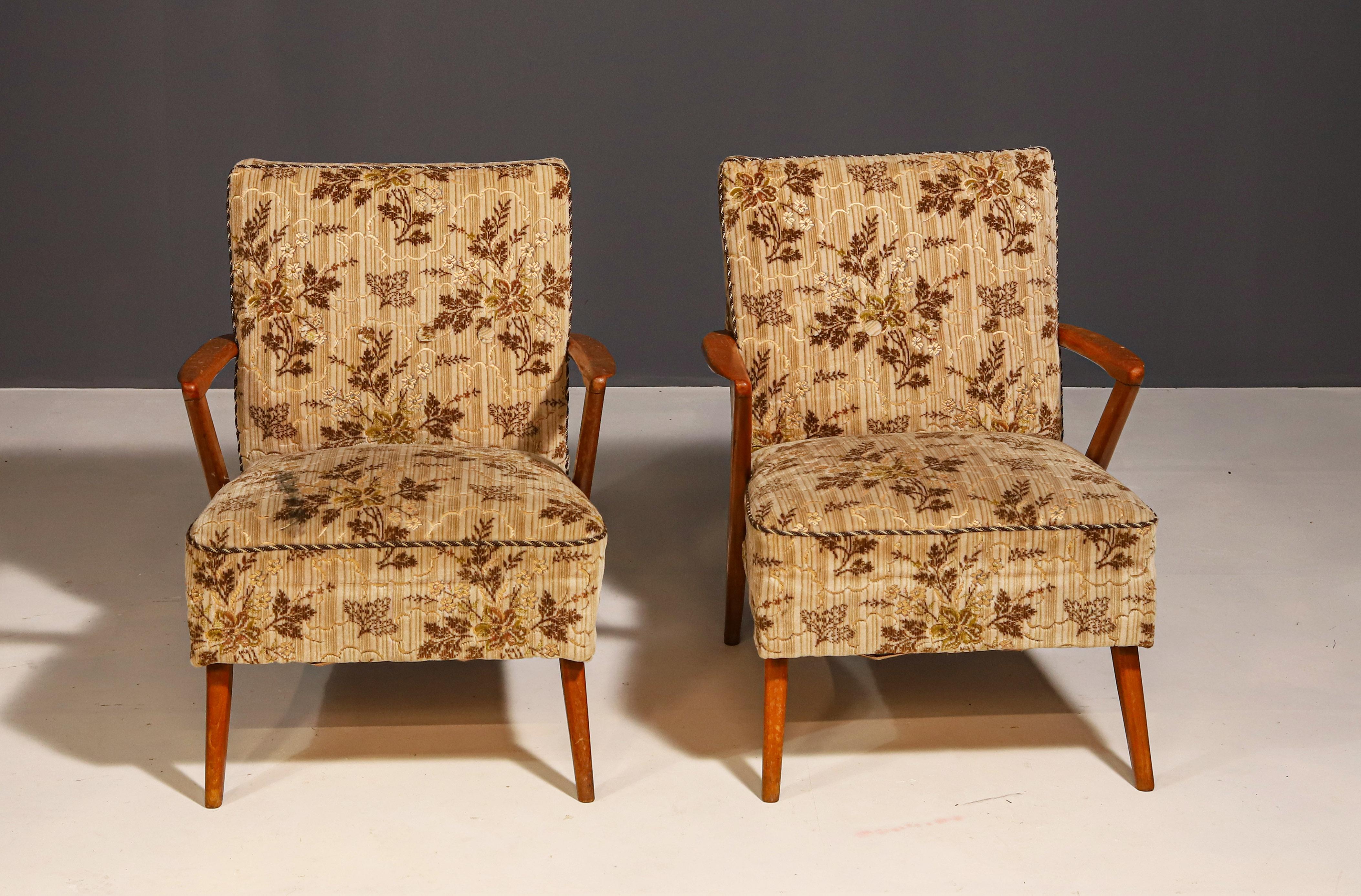 Fauteuils tchécoslovaques du milieu du siècle, années 1960, ensemble de 2 en vente 2