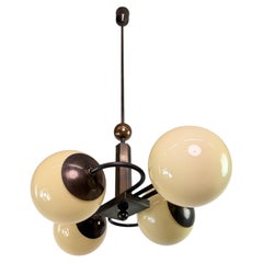 Czechoslovak Rondocubist / Art Deco Geometric Pendant Light