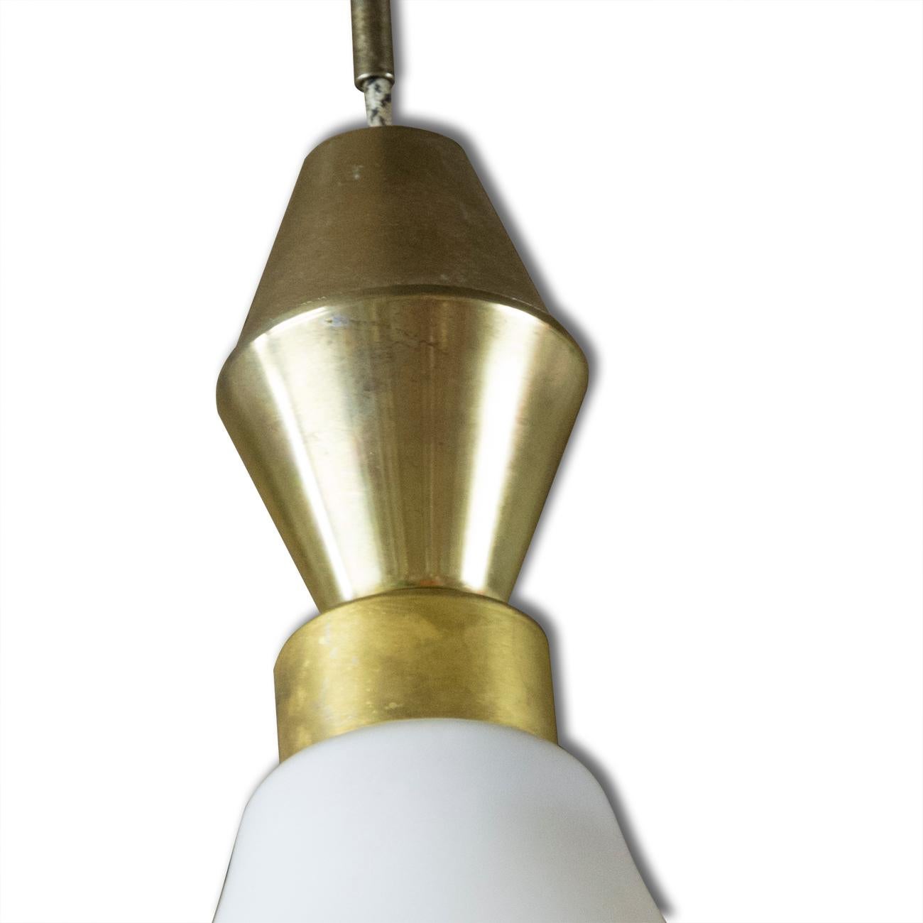 Czechoslovak Single Pendant Lamp, 1970s 5