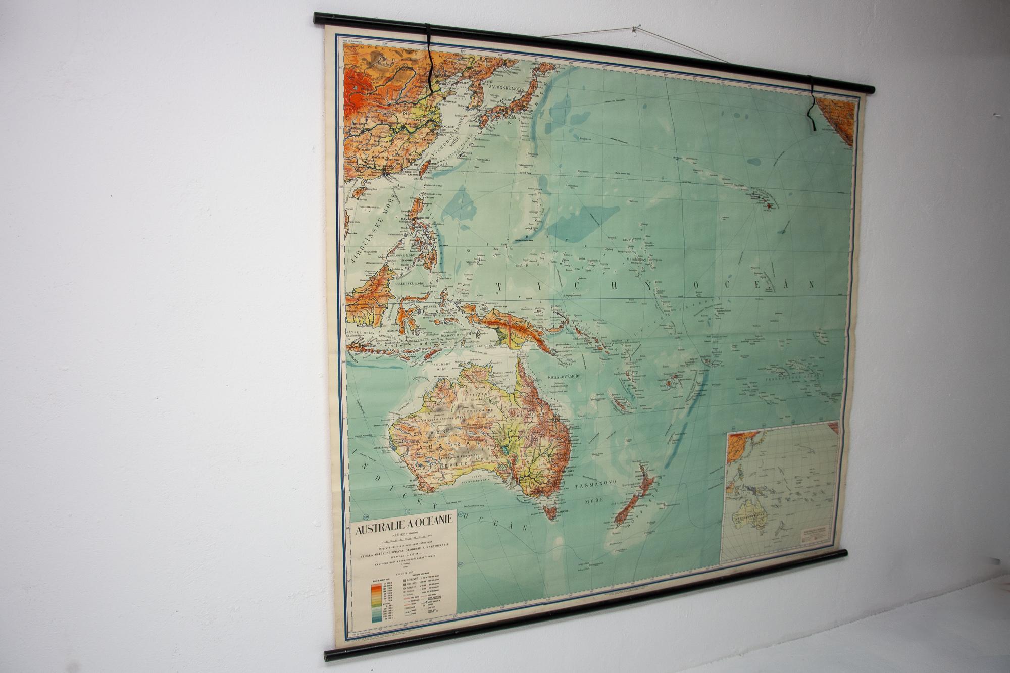 world map 1955