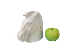 Czechoslovakian Bisque Porcelain Horse Bust, Circa 1920–1960